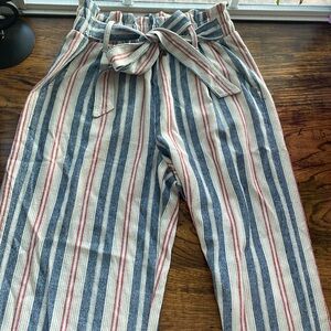 Patriotic pinstriped pants
